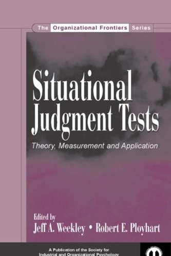 Situational judgment tests - judgment,