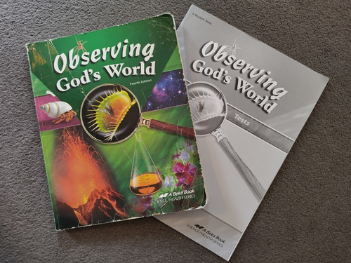 Abeka observing god - god's, world
