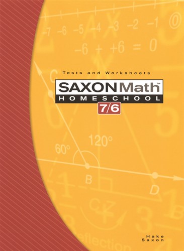 Saxon math homeschool - math, 7/6,
