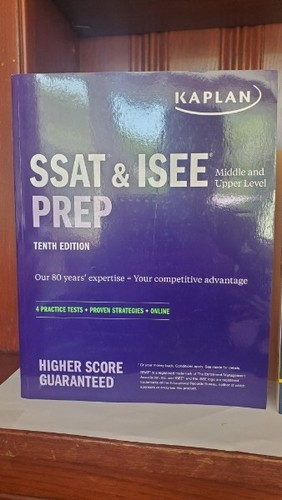 Ssat isee kaplan middle - &,