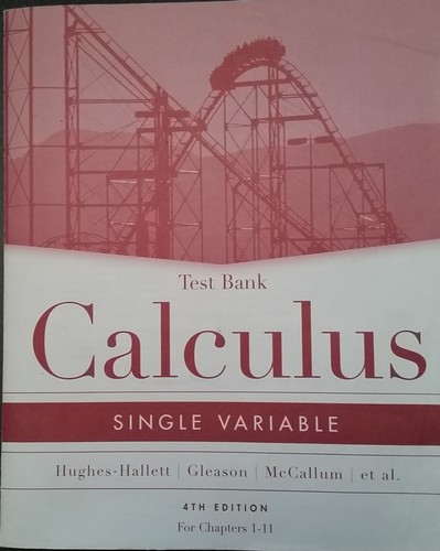 Calculus test bank single - calculus,, bank: