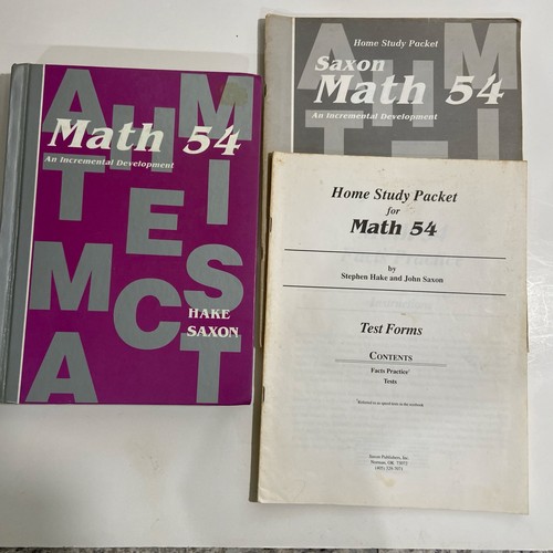 Saxon math set 1st - saxon, 54